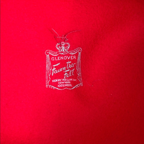 Vintage Voguemont Bucket Hat Veiled Red Wool Felt/Bow Church Broadway City - Picture 5 of 13